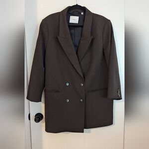 NWT brown aritzia blazer
